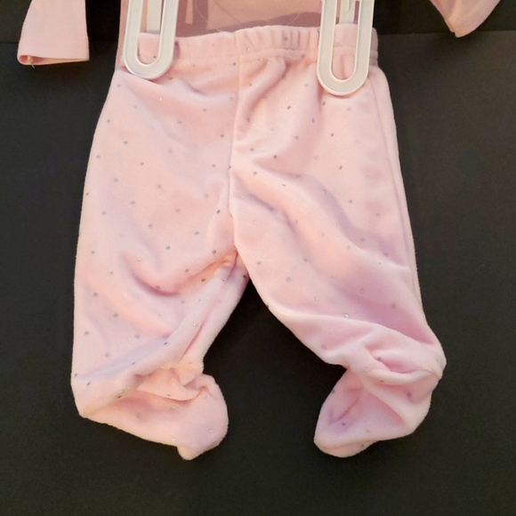 Hello Kitty Pink NWT Footie Two Piece with Head Bow Size Newborn - Picture 8 of 8